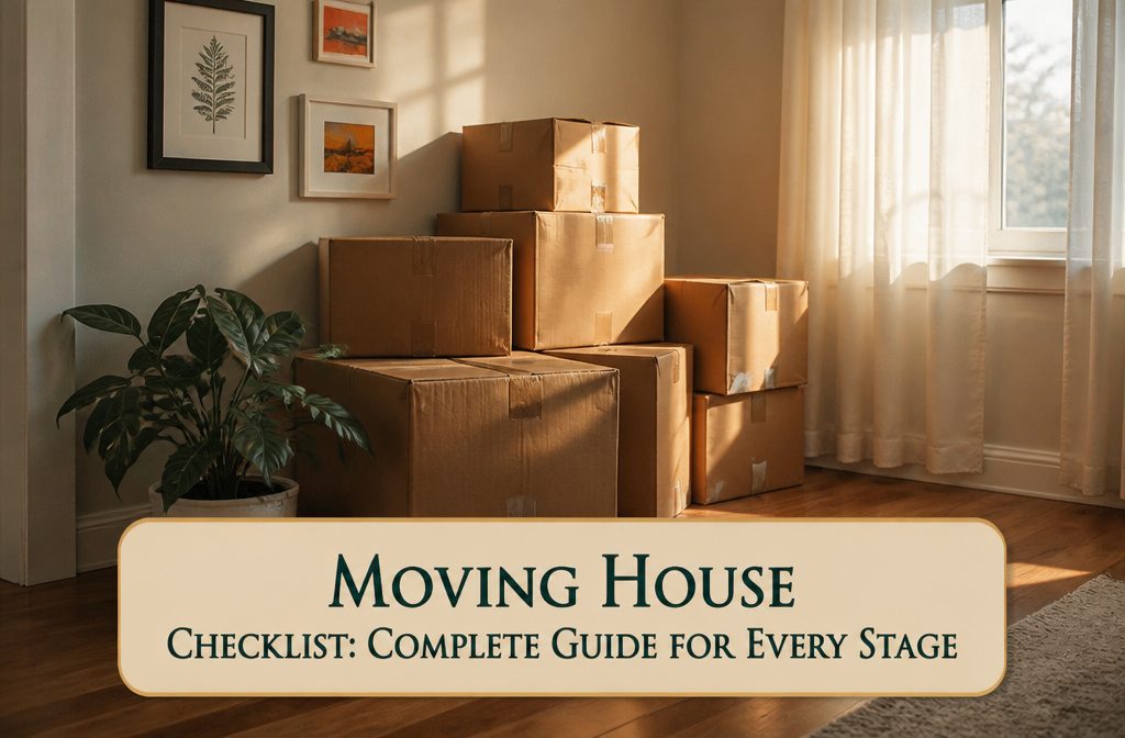 A warm living room with a mattress on the floor and unpacked boxes.